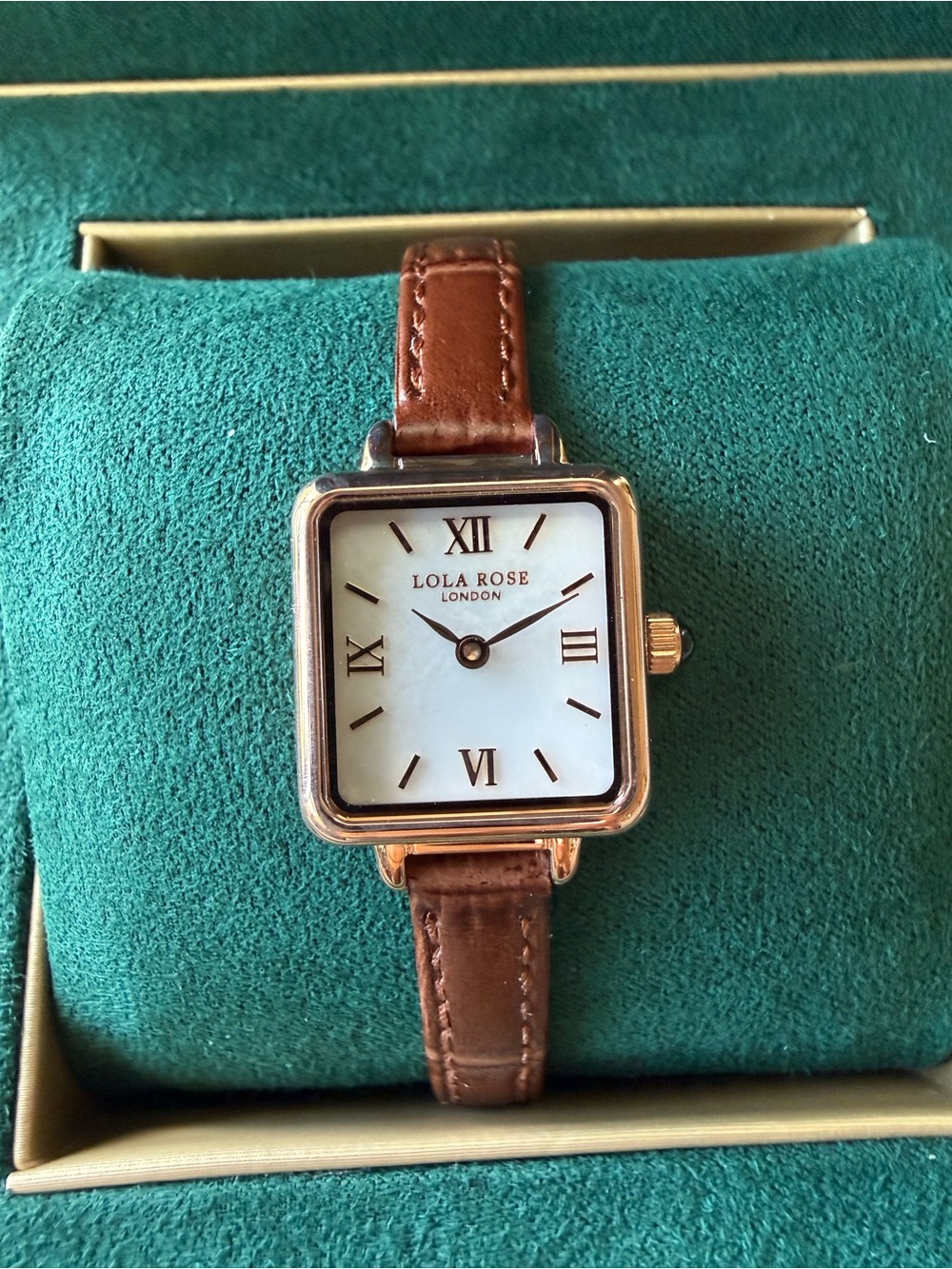 New in Box Lola Rose Mother of Pearl Leather Watch